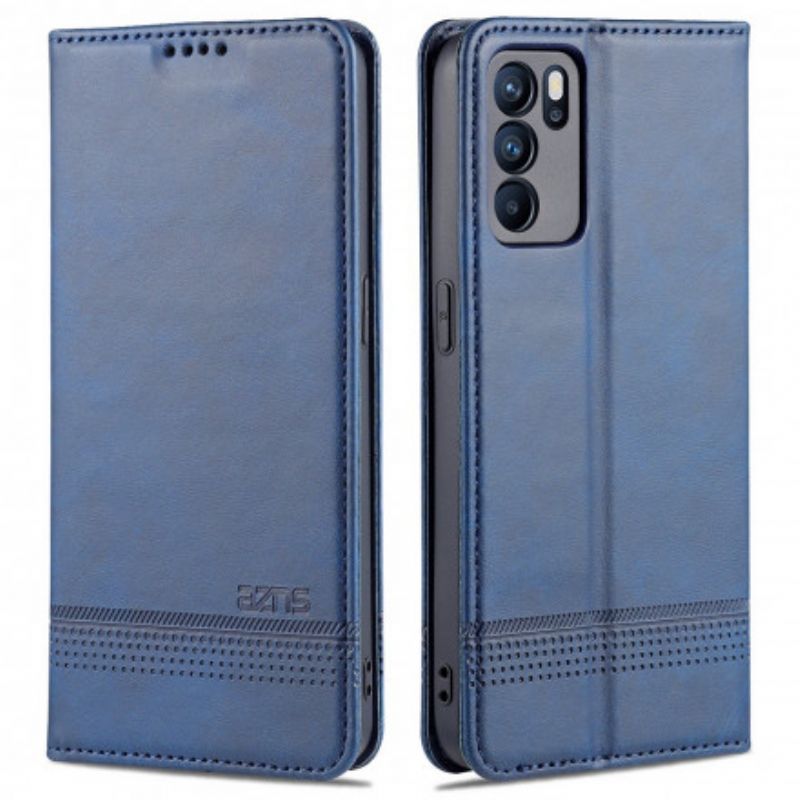 Kožené Pouzdro Folio Oppo Reno 6 Pro 5g Styl Kůže Azns