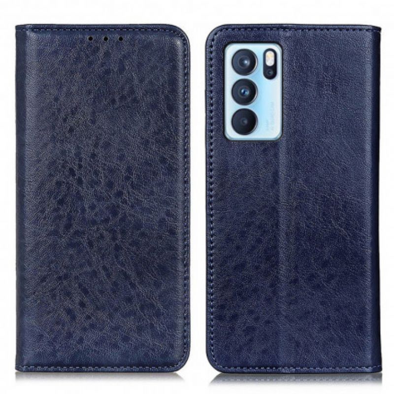 Kožené Pouzdro Folio Oppo Reno 6 Pro 5g Textura Kůže