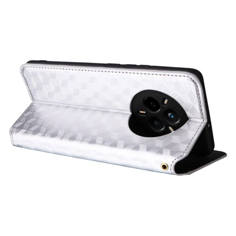 Kožené Pouzdro Folio Realme 14 Pro 5g Diamantový Vzor