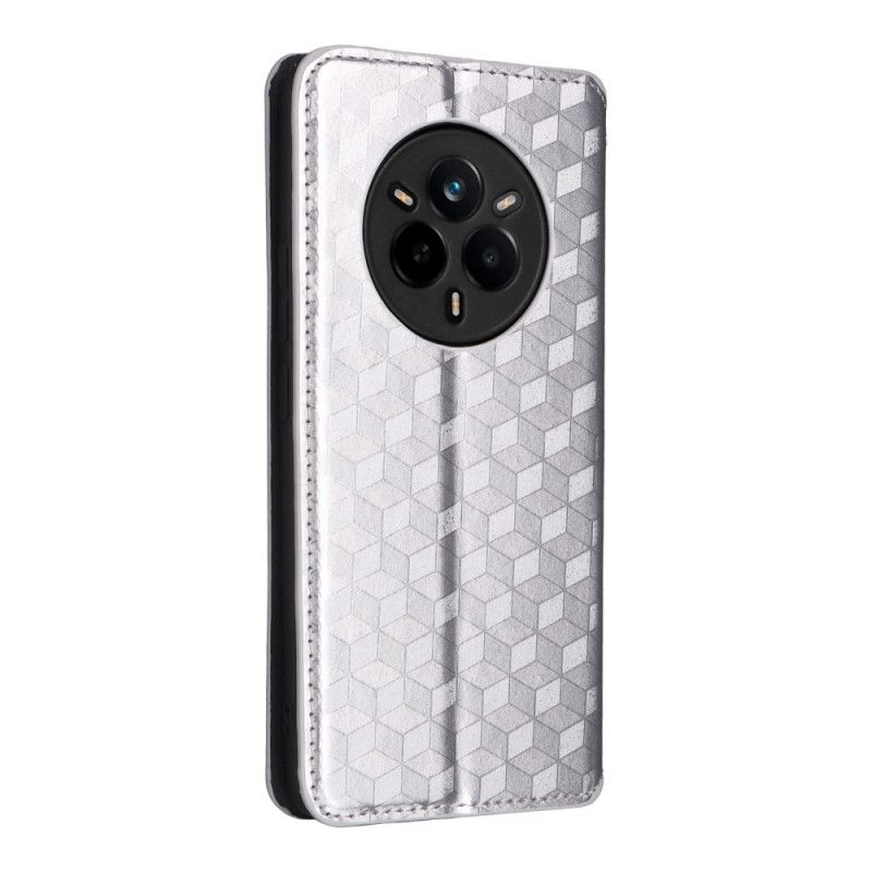 Kožené Pouzdro Folio Realme 14 Pro 5g Diamantový Vzor