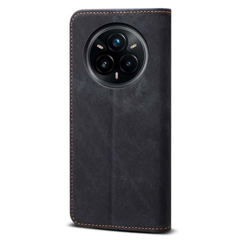 Kožené Pouzdro Folio Realme 14 Pro 5g Džínová Látka