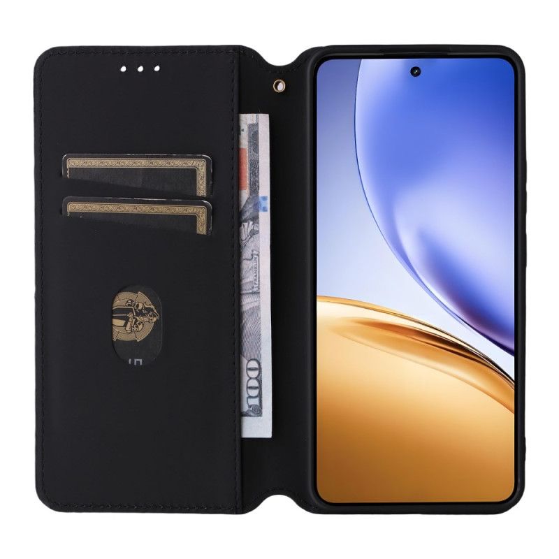 Kožené Pouzdro Folio Realme 14t 5g 3d Diamanty
