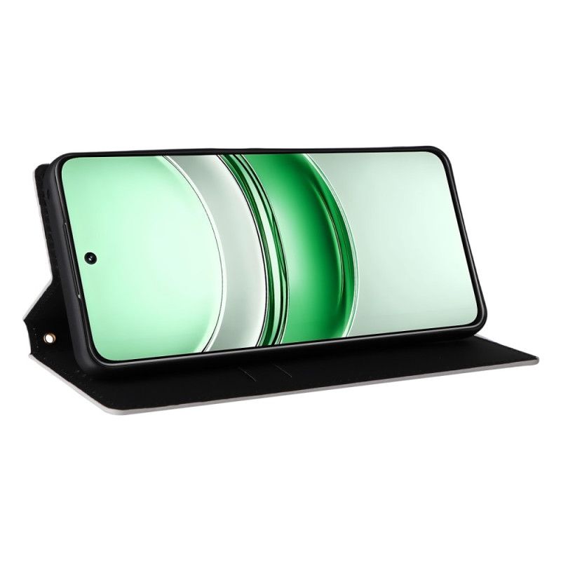 Kožené Pouzdro Folio Realme 14x 5g Diamantový Vzor