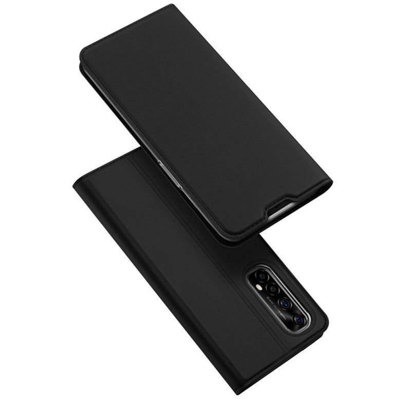 Kožené Pouzdro Folio Realme 7 Kůže Pro Dux Ducis