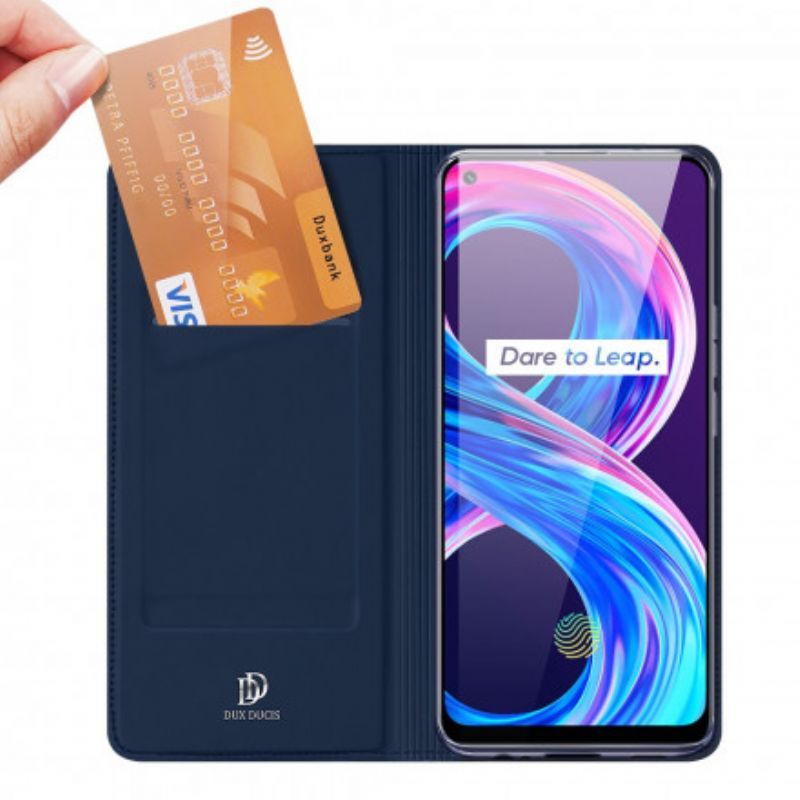 Kožené Pouzdro Folio Realme 8 / 8 Pro Kůže Pro Dux Ducis