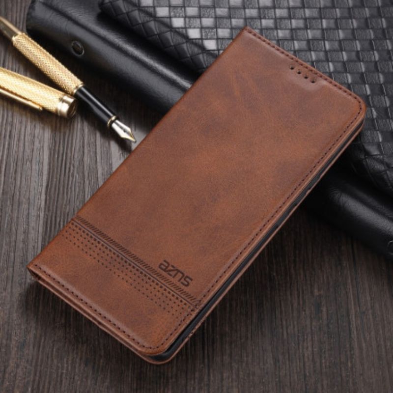 Kožené Pouzdro Folio Realme 8 / 8 Pro Styl Kůže Azns