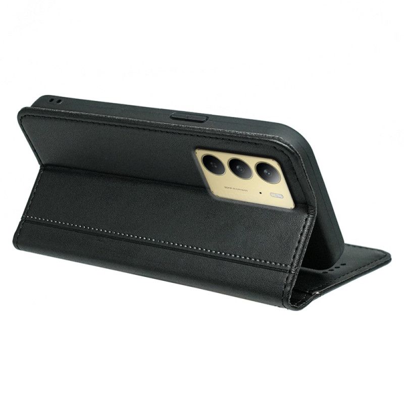 Kožené Pouzdro Folio Realme C75 Jednoduchá S Popruhem