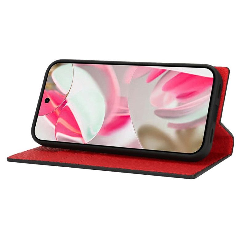 Kožené Pouzdro Google Pixel 10 / 10 Pro Kryty Na Mobil Texturovaný Kožený Řemínek