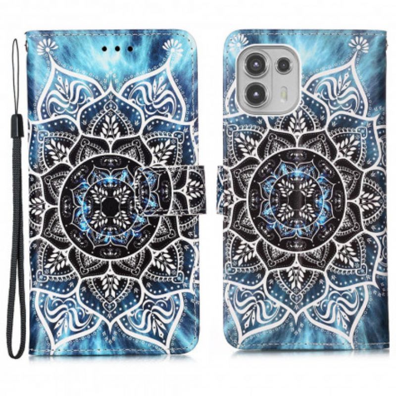 Kožené Pouzdro Motorola Edge 20 Lite Mandala Na Obloze