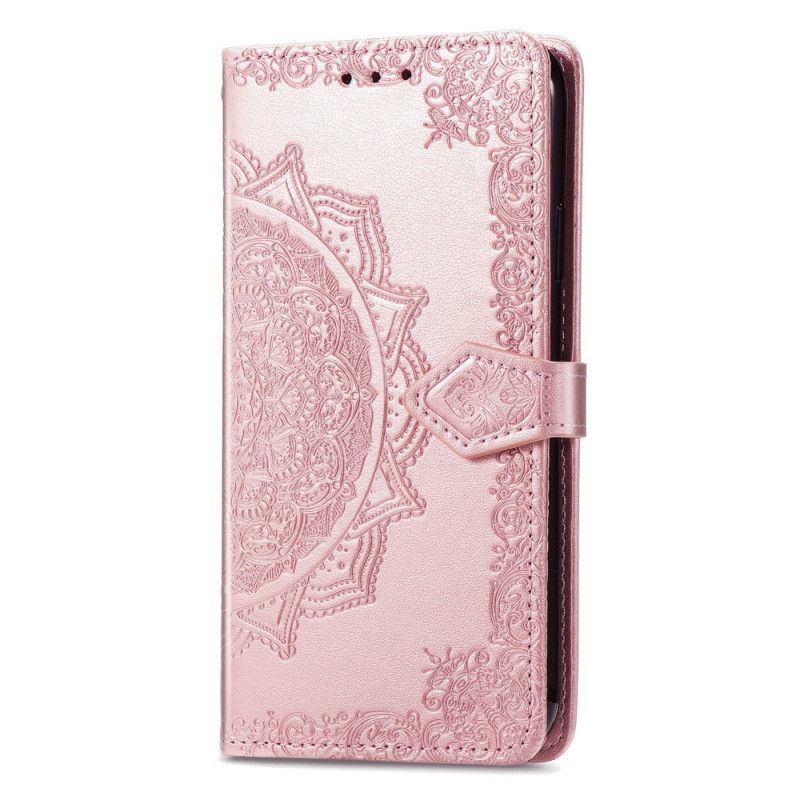 Kožené Pouzdro Motorola Edge 20 Středověká Mandala