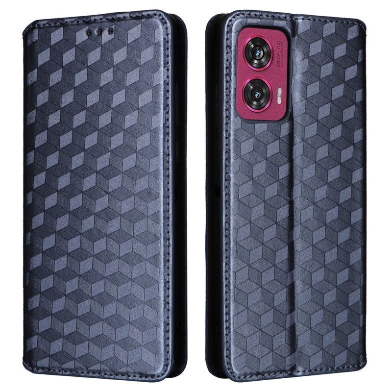 Kožené Pouzdro Motorola Edge 50 Fusion 3d Diamanty
