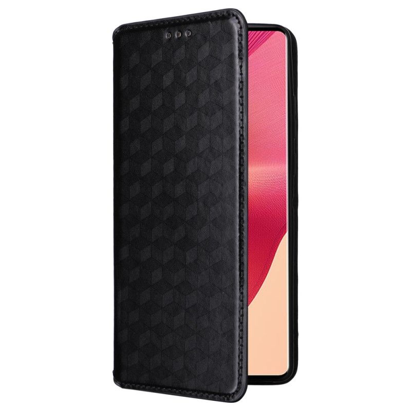 Kožené Pouzdro Motorola Edge 50 Fusion 3d Diamanty