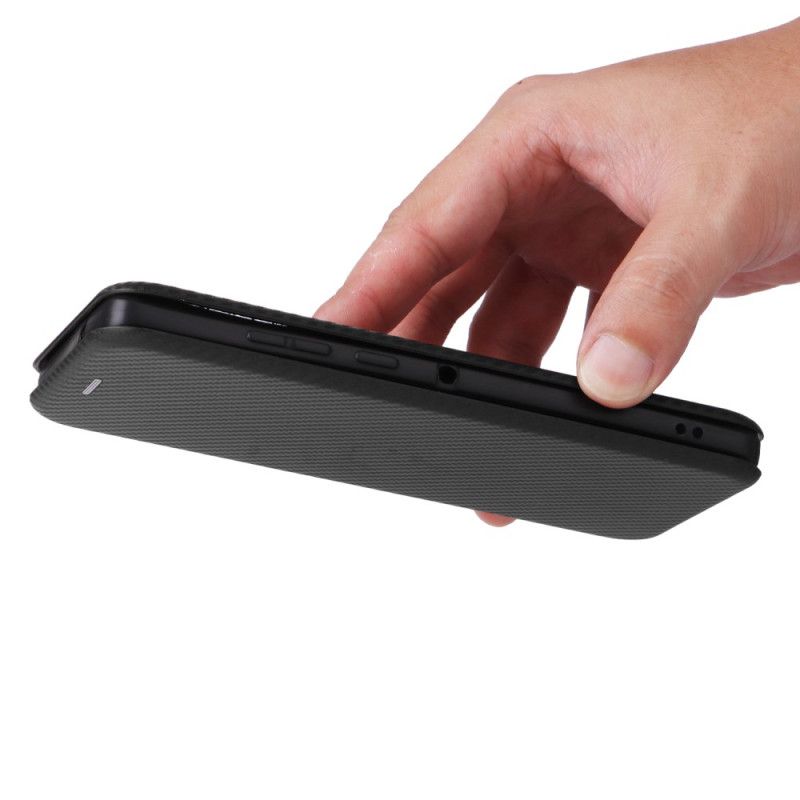 Kožené Pouzdro Motorola Edge 50 Fusion Uhlíkové Vlákno