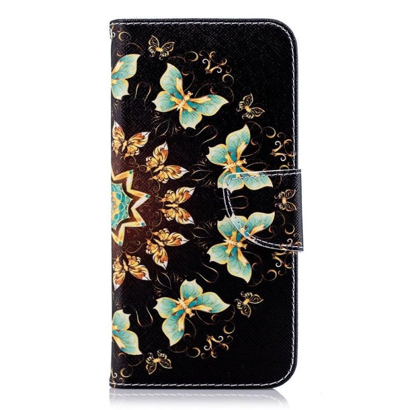Kožené Pouzdro Na Lg G7 Thinq Motýlí Mandala