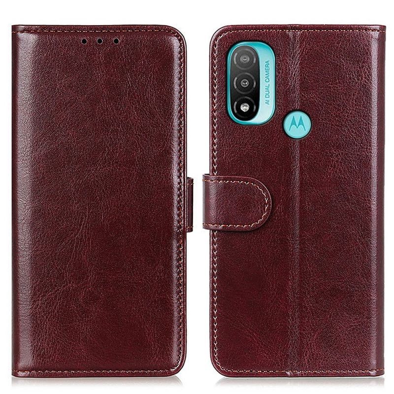Kožené Pouzdro Na Moto E40 / E30 / E20 Frozen Finesse