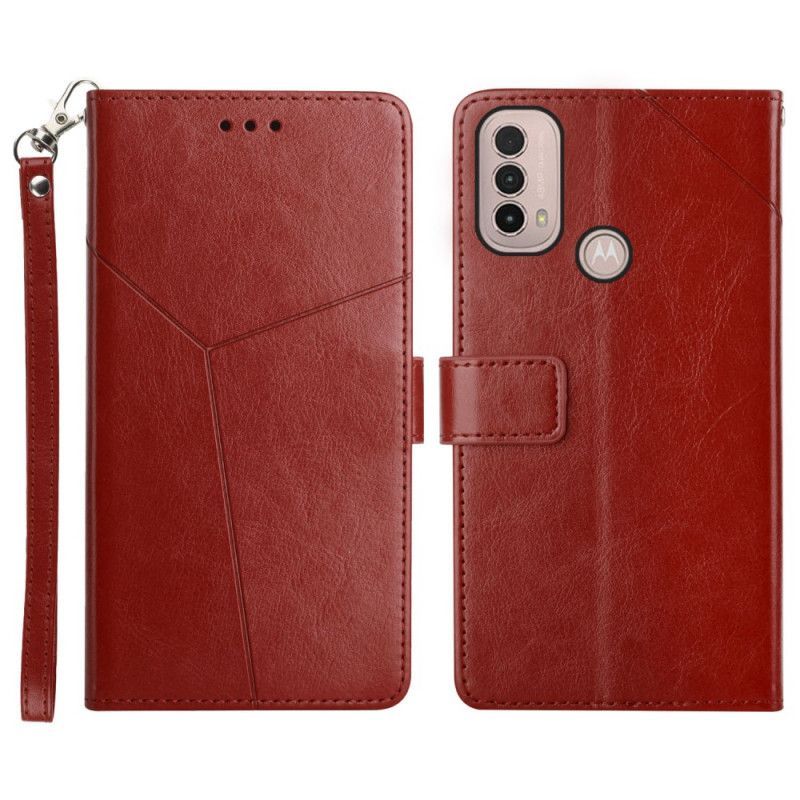 Kožené Pouzdro Na Moto E40 / E30 / E20 Styl Kůže Geo Y Design
