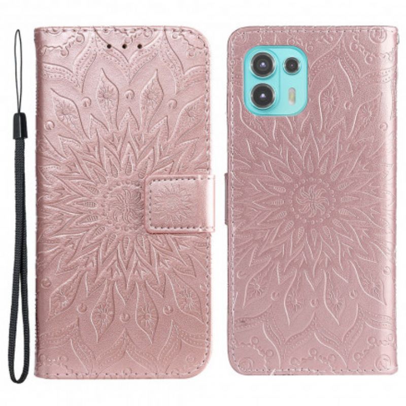 Kožené Pouzdro Na Motorola Edge 20 Lite Slunečnice