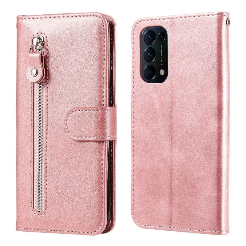 Kožené Pouzdro Na Oppo Find X3 Lite Peněženka