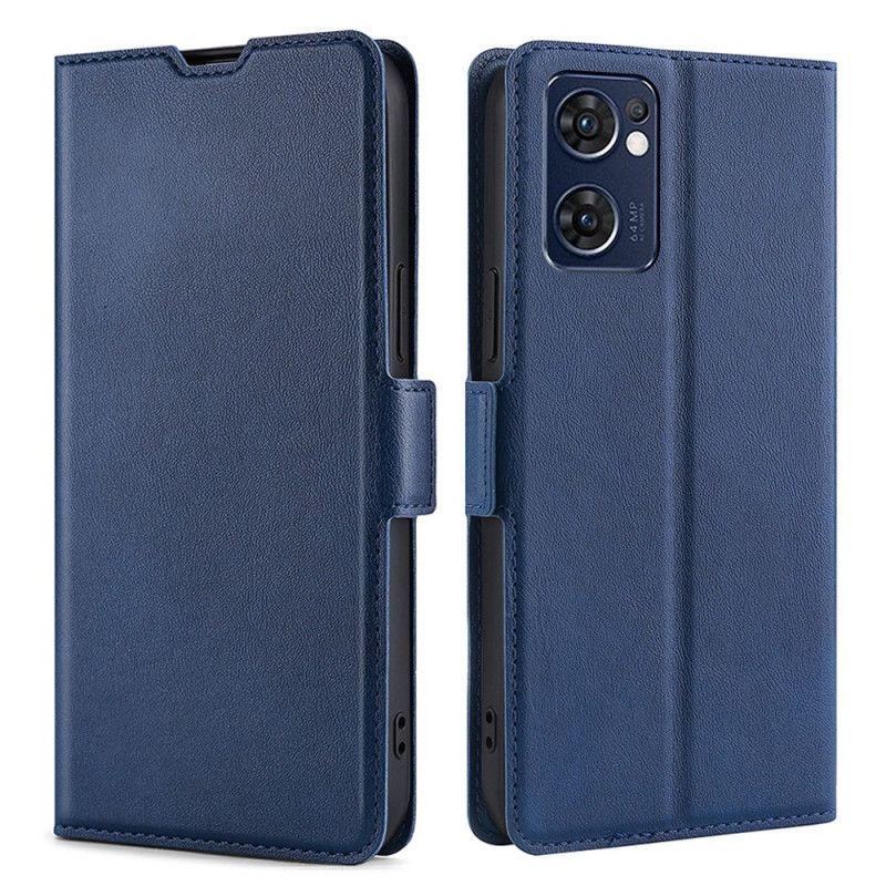 Kožené Pouzdro Na Oppo Find X5 Lite Flipové Pouzdro Dvojité Provedení Klapky