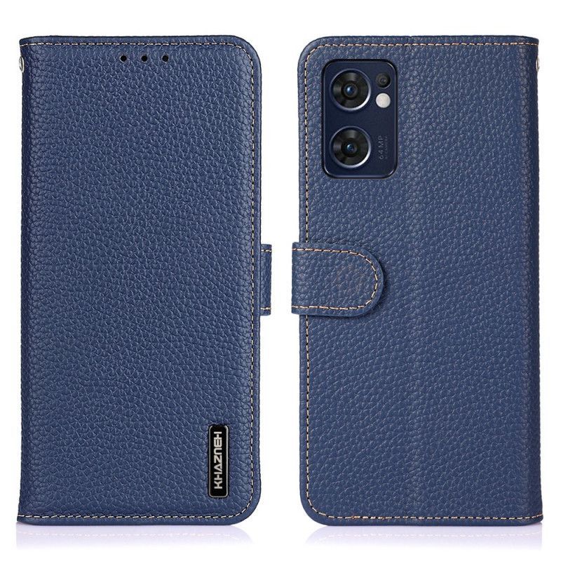 Kožené Pouzdro Na Oppo Find X5 Lite Pravá Kůže Khazneh Litchi
