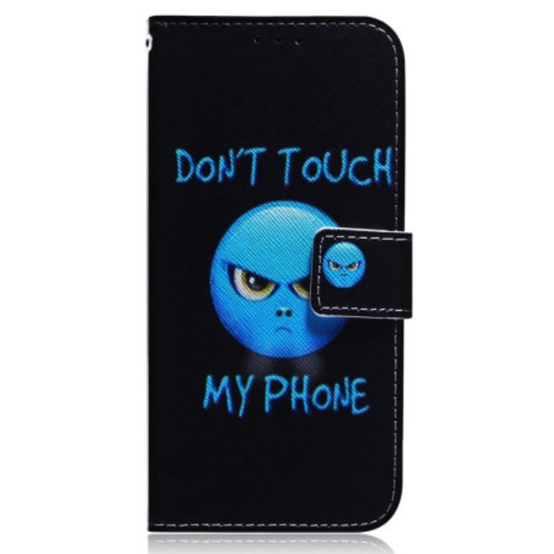 Kožené Pouzdro Na Oppo Reno 8 Lite Emoji Telefon