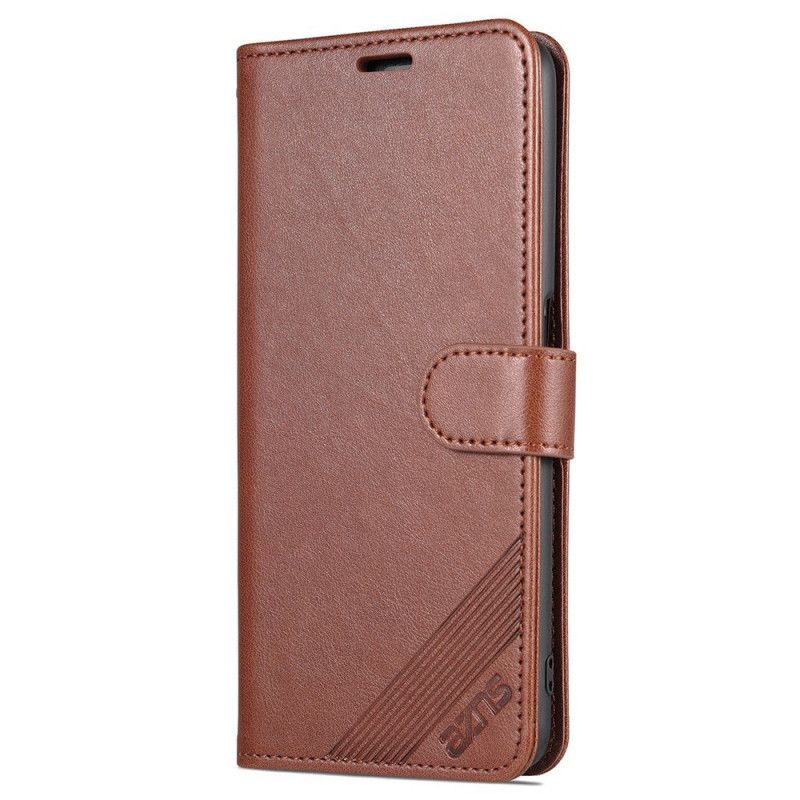 Kožené Pouzdro Na Realme 9i Kůže Ve Stylu Azns