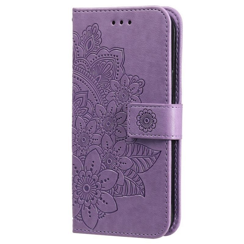 Kožené Pouzdro Na Realme GT2 Pro Na Lana Strappy Mandala