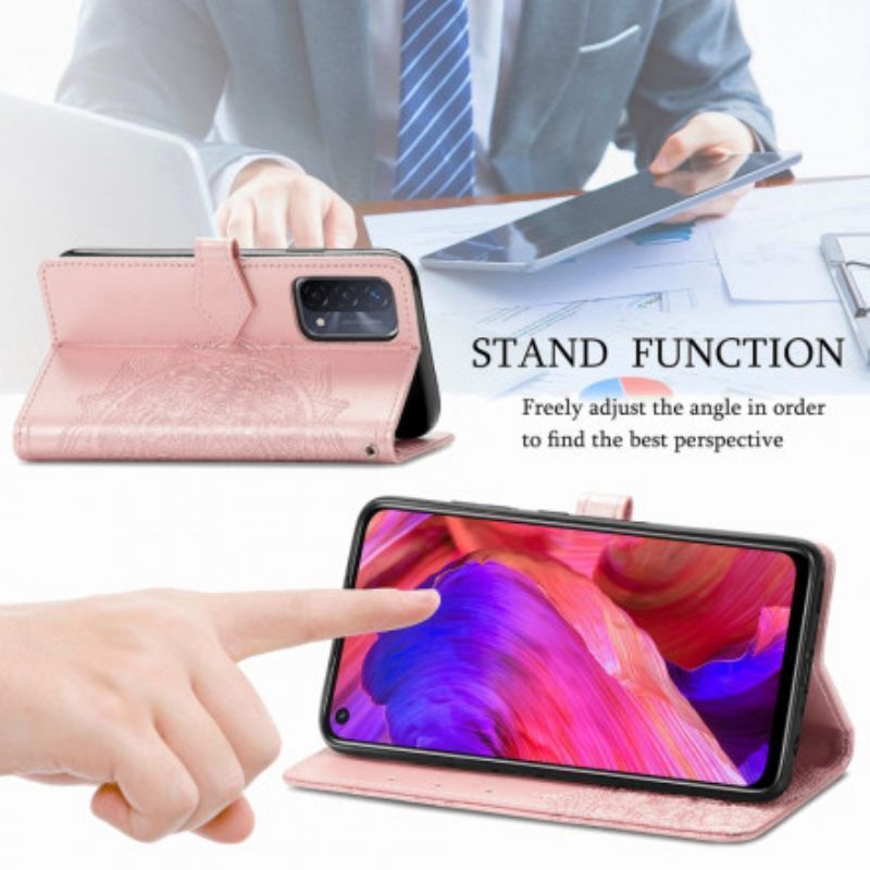 Kožené Pouzdro Oppo A54 5g / A74 5g Středověká Mandala