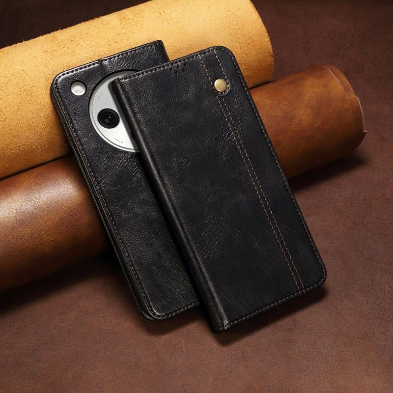 Kožené Pouzdro Oppo Find X8 Pro Kryty Na Mobil Voskovaná Umělá Kůže