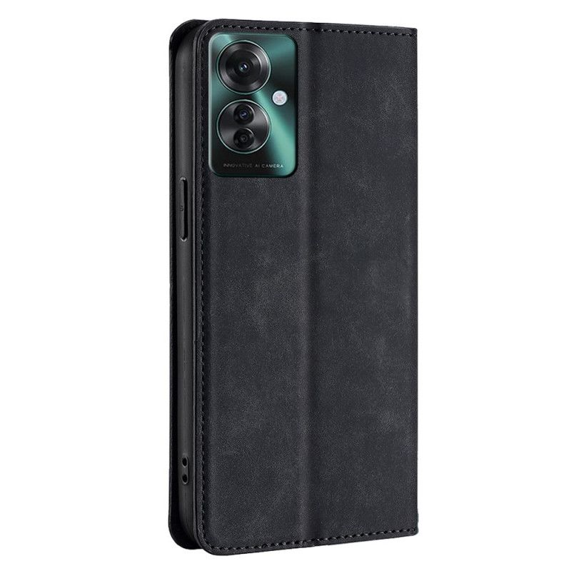 Kožené Pouzdro Oppo Reno 11f 5g Semišový Styl