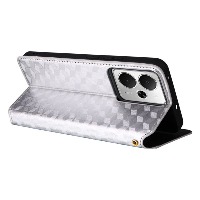 Kožené Pouzdro Realme 14 5g 3d Diamanty