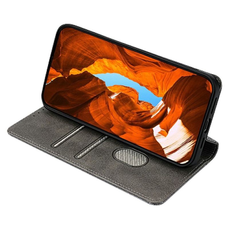 Kožené Pouzdro Realme 14x 5g Kryty Na Mobil Rfid Ochrana S Vlnkami