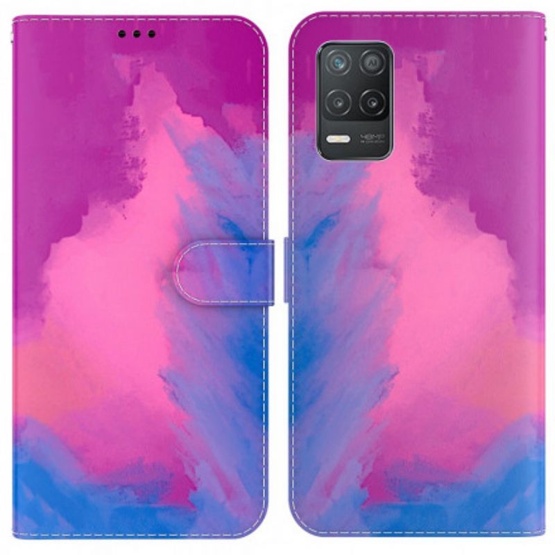 Kožené Pouzdro Realme 8 5g Akvarel