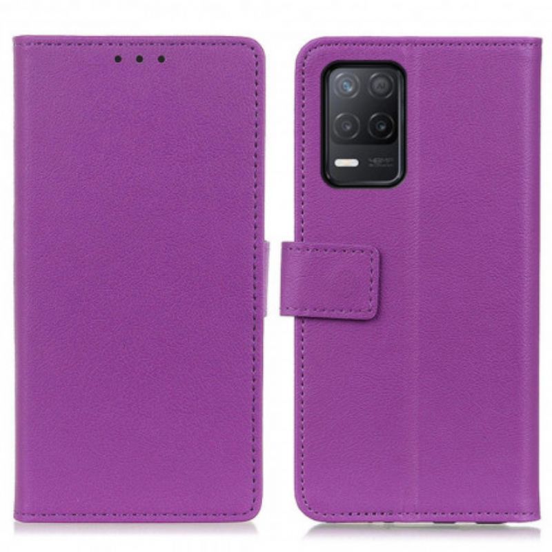 Kožené Pouzdro Realme 8 5g Jednoduchý Kožený Efekt