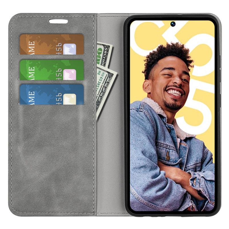 Kožené Pouzdro Realme C55 Kryty Na Mobil Klasický Styl