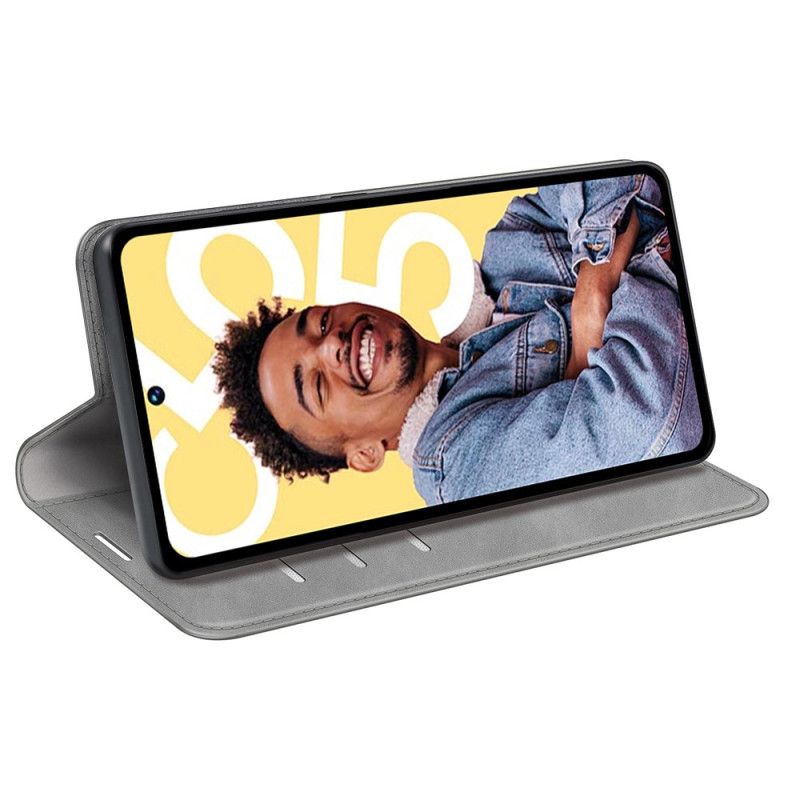 Kožené Pouzdro Realme C55 Kryty Na Mobil Klasický Styl