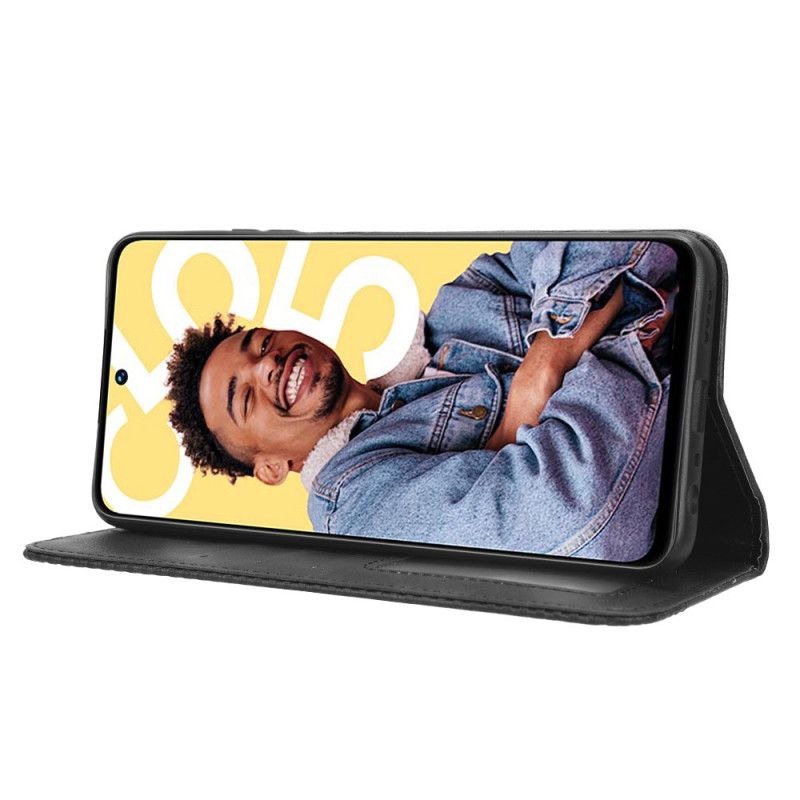 Kožené Pouzdro Realme C55 Kryty Na Mobil Retro Styl