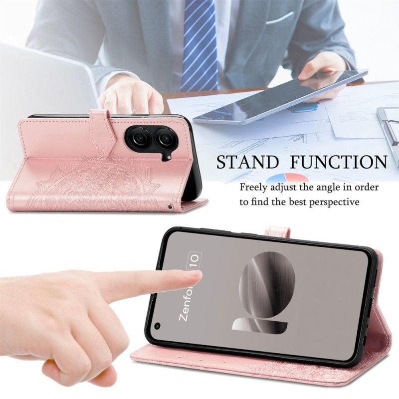 Kožený Kryt Asus Zenfone 10 Barokní Mandala