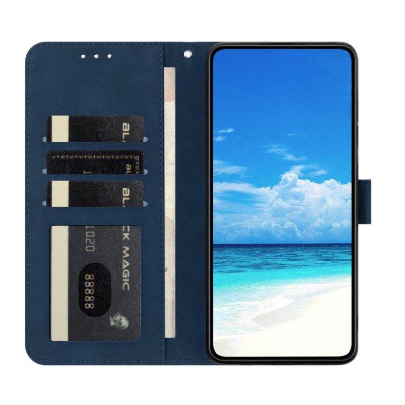 Kožený Kryt Google Pixel 10 / 10 Pro Potisk Motýlů A Květin