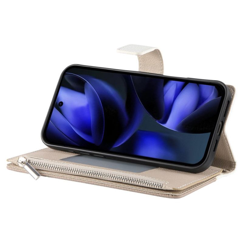 Kožený Kryt Google Pixel 10 Pro Xl Dvoubarevná Peněženka