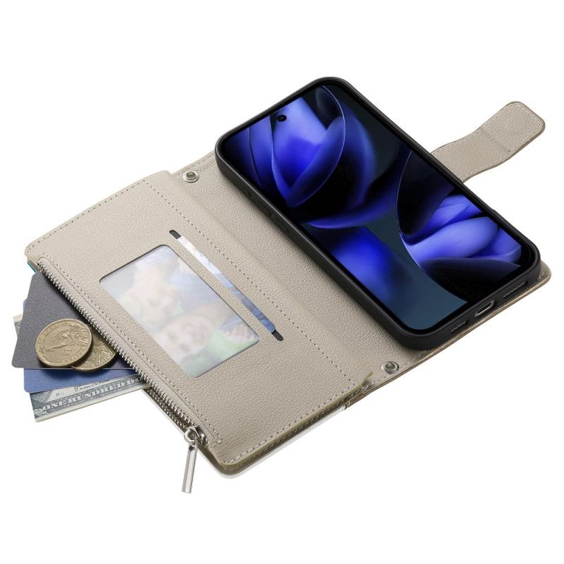 Kožený Kryt Google Pixel 10 Pro Xl Dvoubarevná Peněženka