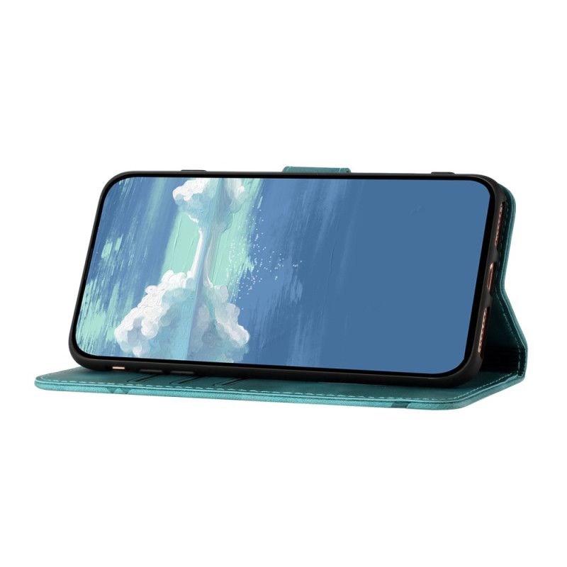 Kožený Kryt Google Pixel 10 Pro Xl Geometrické Linie S Popruhem