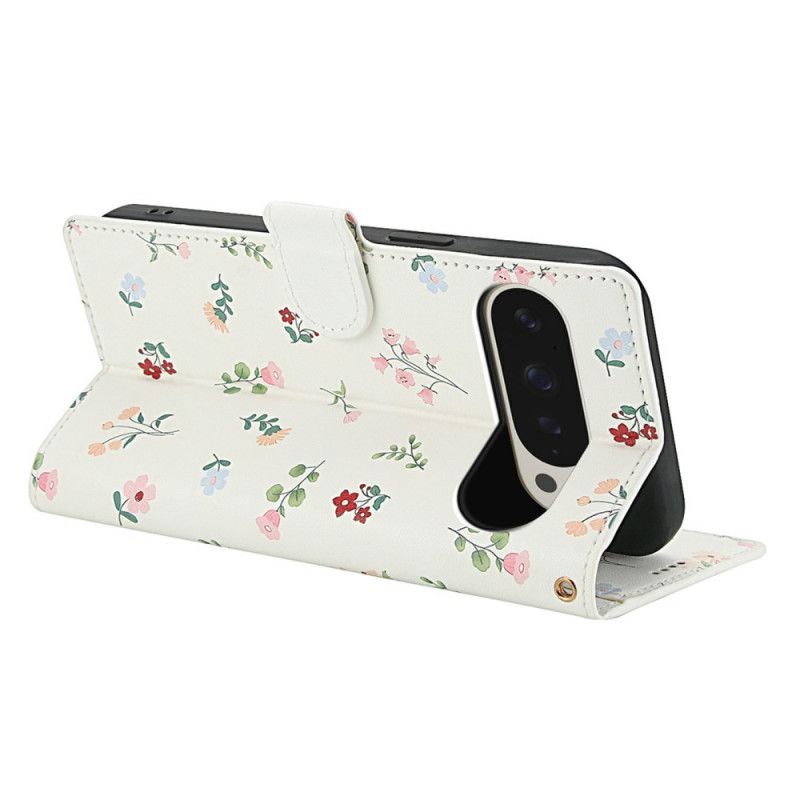 Kožený Kryt Google Pixel 10 Pro Xl Květinový Vzor