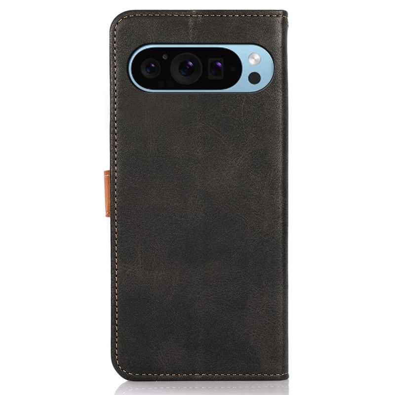 Kožený Kryt Google Pixel 10 / 10 Pro Zlatá Spona Khazneh