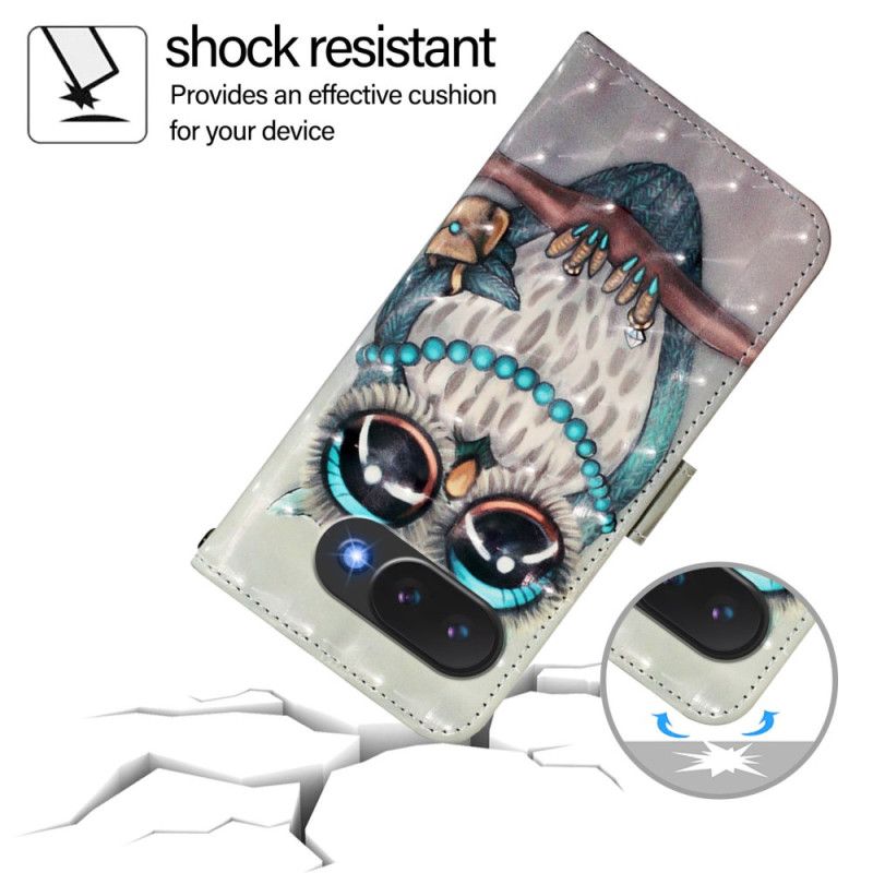 Kožený Kryt Google Pixel 10a Šedá Sova