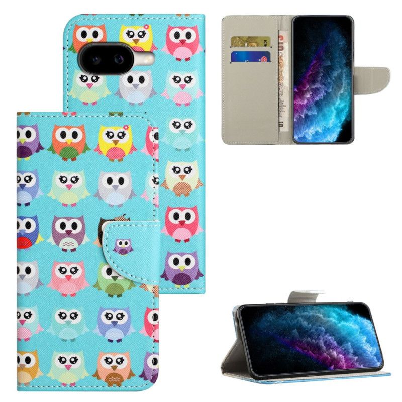 Kožený Kryt Google Pixel 10a Sovy