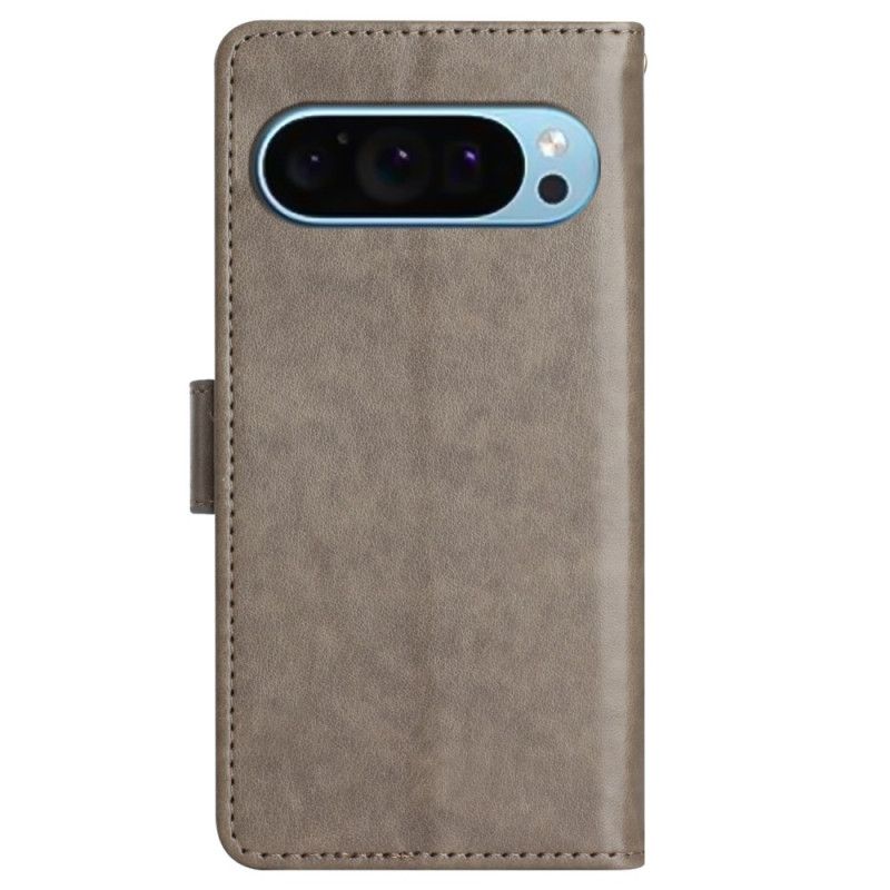 Kožený Kryt Google Pixel 9 Pro Xl Vzor Motýlů