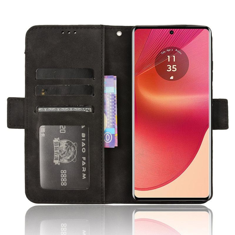 Kožený Kryt Motorola Edge 50 Fusion Multi-cards
