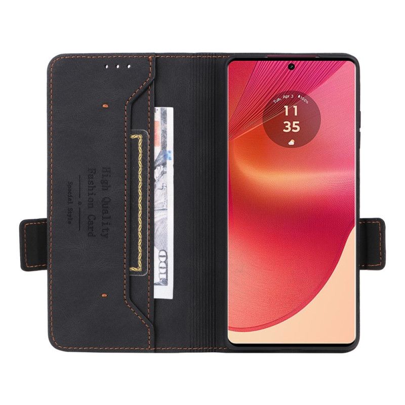 Kožený Kryt Motorola Edge 50 Fusion Retro Design