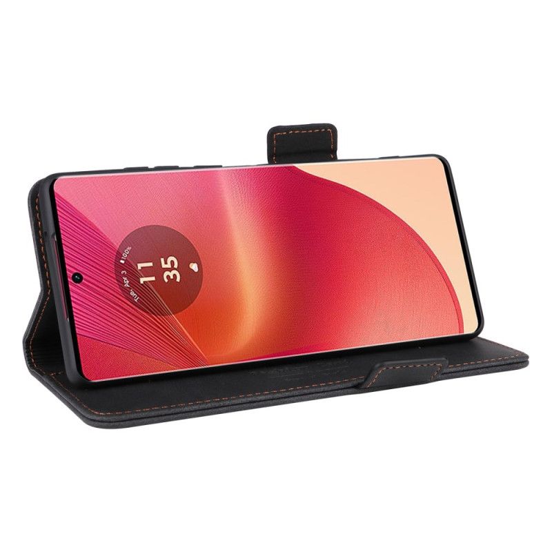 Kožený Kryt Motorola Edge 50 Fusion Retro Design
